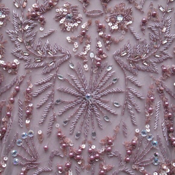 MAC DUGGAL $798 93930 Purple Puff Sleeve Embellished A Line Gown Dress - Picture 8 of 14